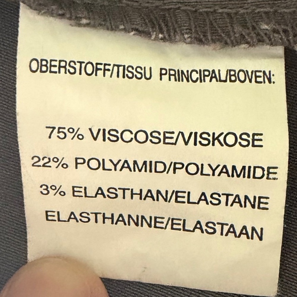 Vintage Flash Jeans Gray Lightweight Zip Up Jacket Viscose Blend Size 44 Mens L - Picture 11 of 11